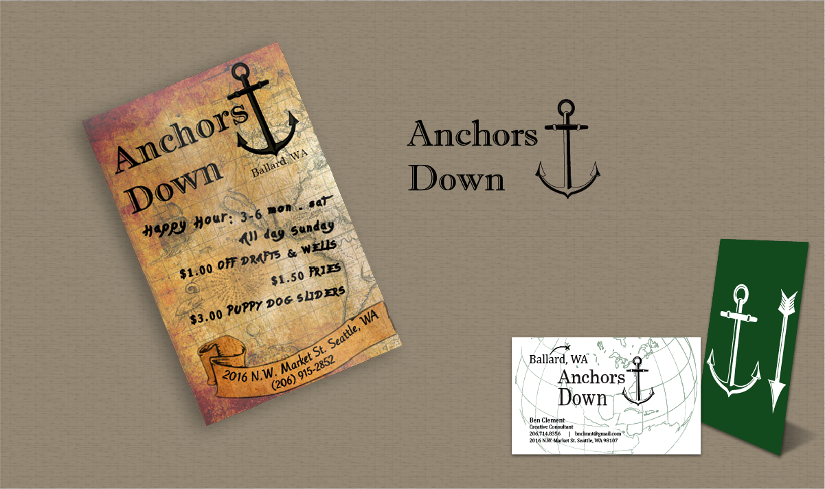 Anchors Down Branding