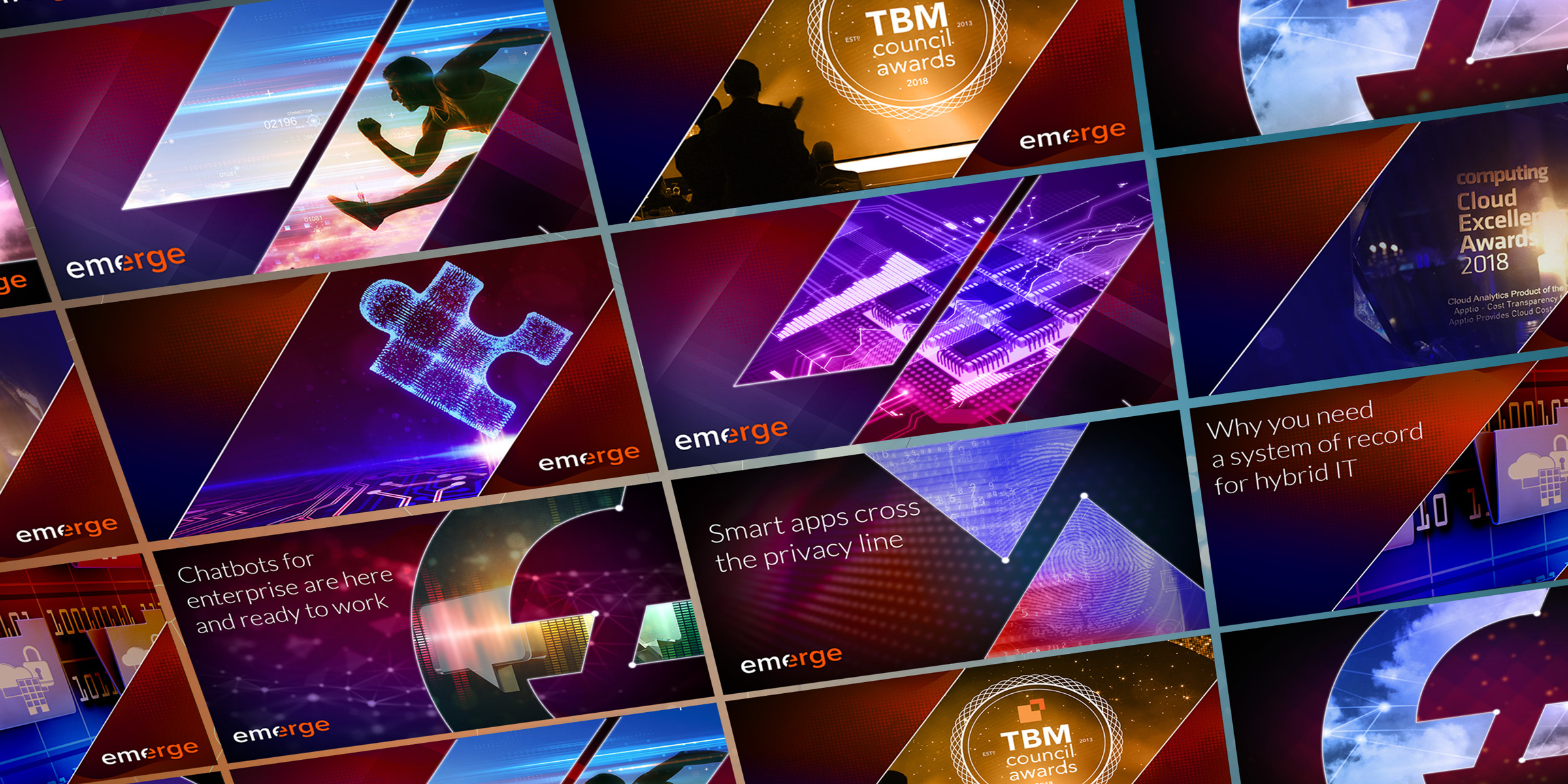 Emerge Featured tiles social